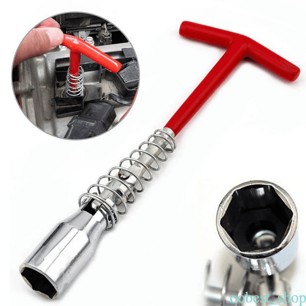Spark Plug Removal Single Hex T-Bar T-Handle Flexible Spanner Socket Wrench Tool